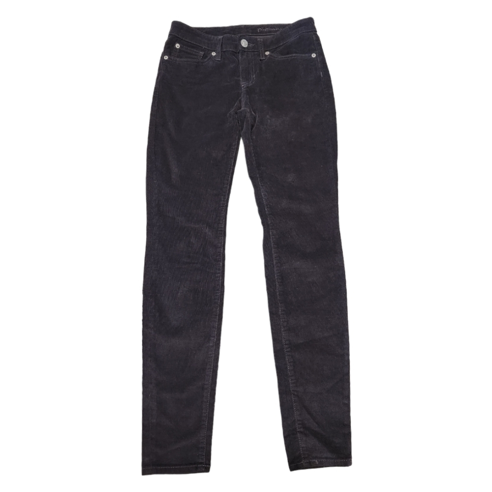 Gap Women's Premium Super Skinny Black Corduroy Pants, Size 2